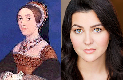 Portrait of Katherine Howard and headshot of Courtney Mack