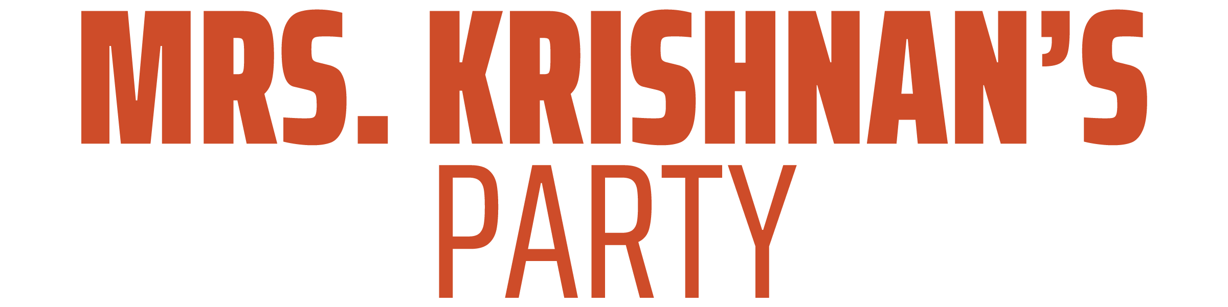 Mrs. Krishnan's Party