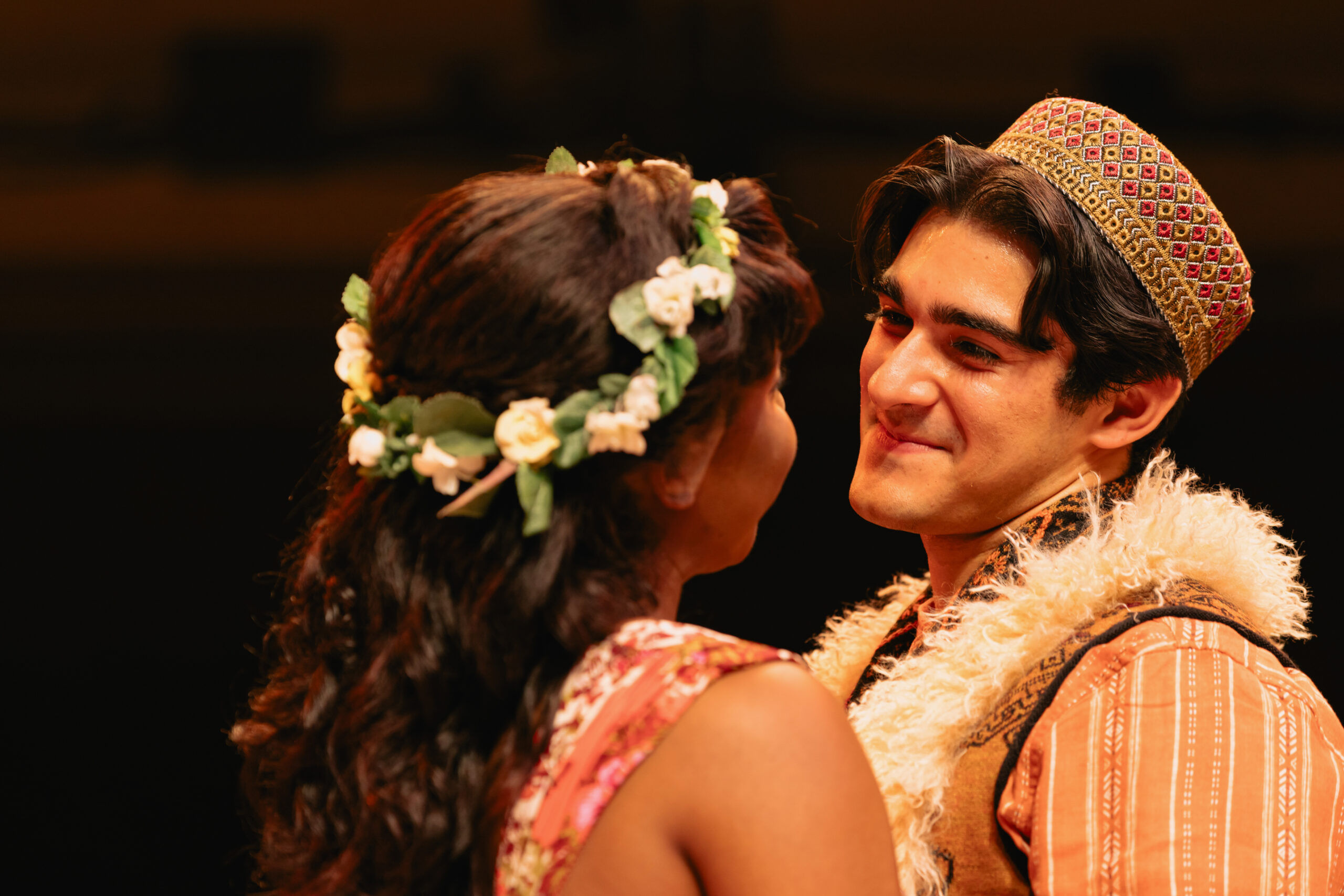 Esteban Ortiz-Villacorta as Florizel looks upon his lady love